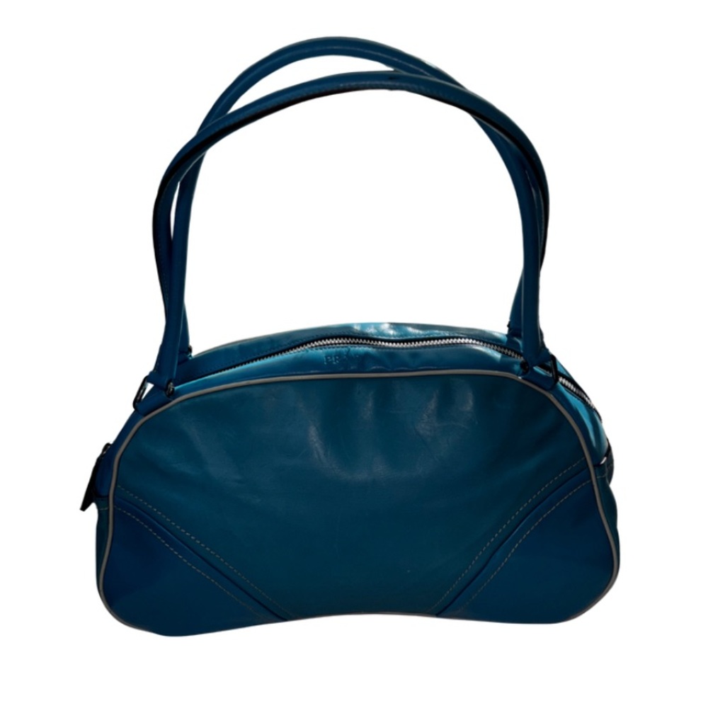 Prada Bowling leather handbag (blue)